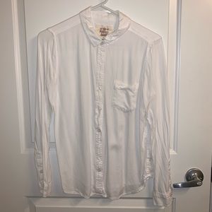 White Linen Button Up